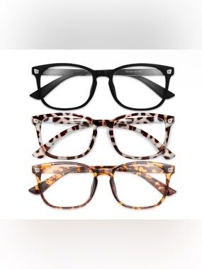 Blue Light Glasses for Women 3pcs